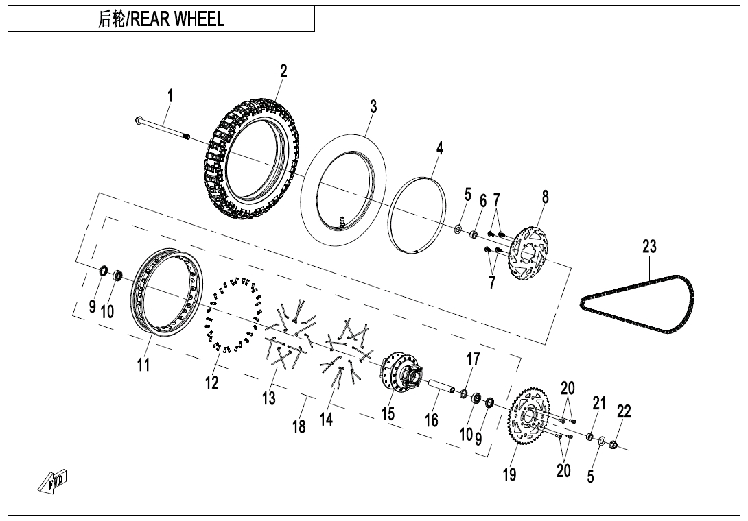 F11 - REAR WHEEL