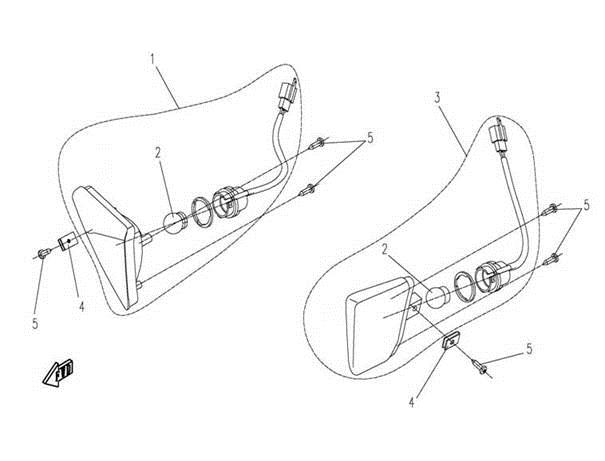 F02-1 - FRONT TURN LIGHT (BUMPER WITH DECORATION COVER)