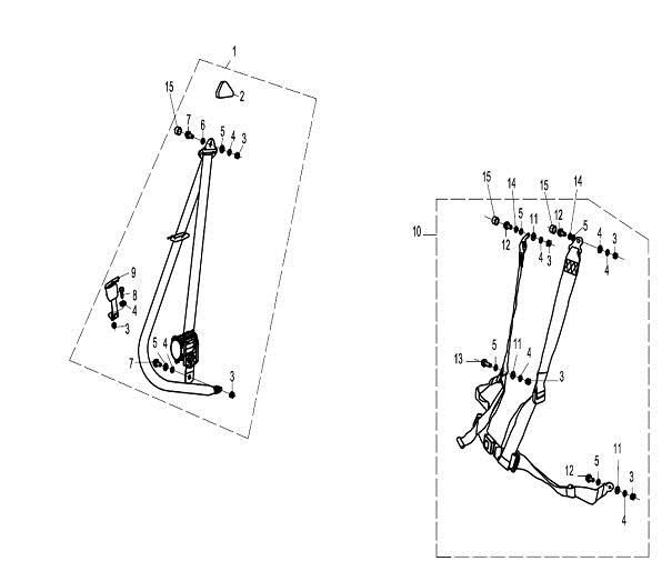 F22 - SEAT SAFETY BELT