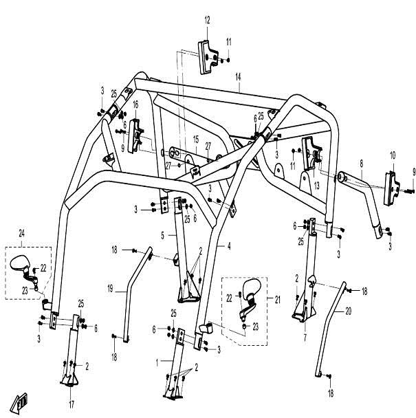 F24 - CAB FRAME