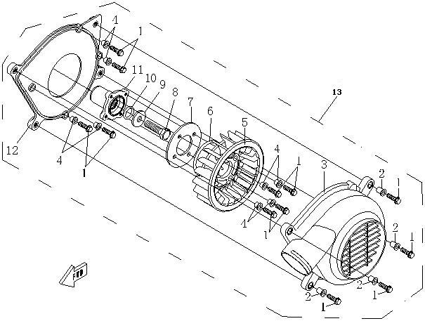 E27  - COOLING FAN ASSY. ( GOES )