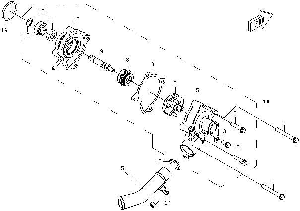 E22  - WATER PUMP ASSY.